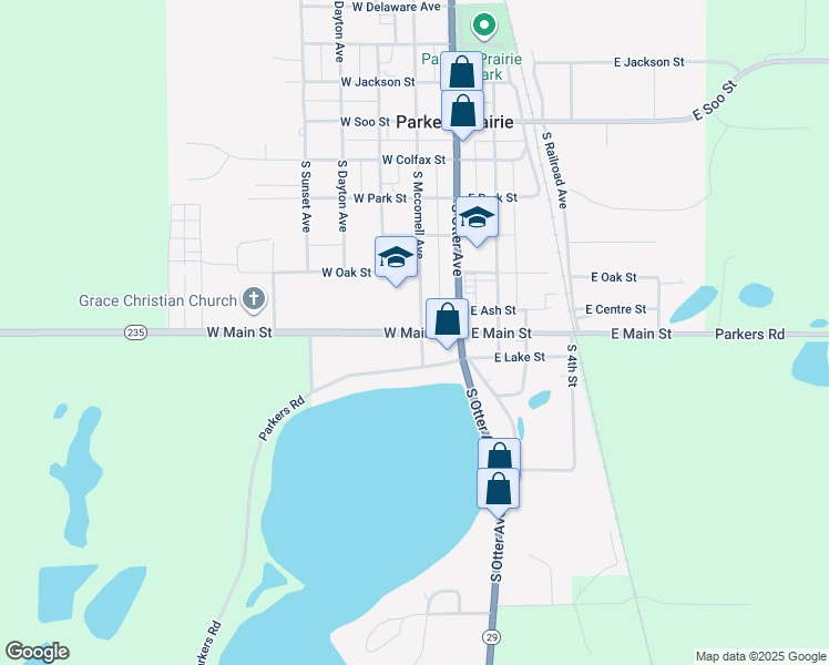 215 West Main Street, Parkers Prairie MN Walk Score