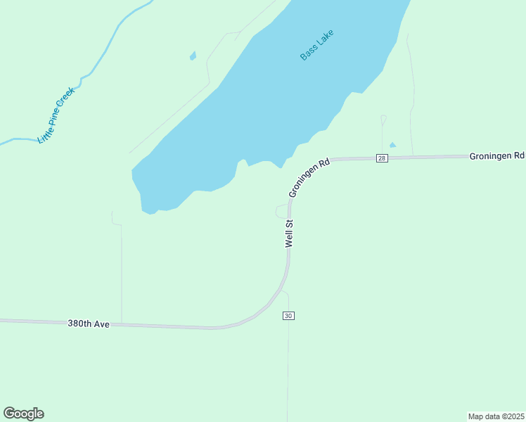 map of restaurants, bars, coffee shops, grocery stores, and more near 3833 Well Street in Sandstone