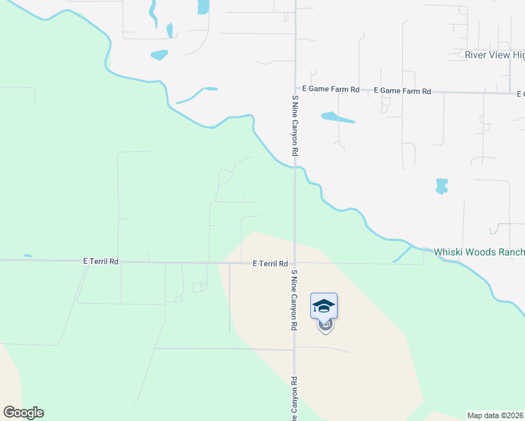 map of restaurants, bars, coffee shops, grocery stores, and more near 211008 East Terril Road in Kennewick