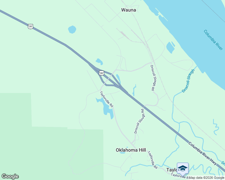 map of restaurants, bars, coffee shops, grocery stores, and more near 91844 Rulyville Road in Clatskanie