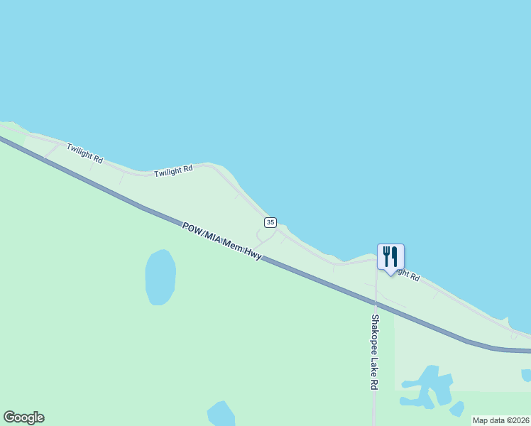 map of restaurants, bars, coffee shops, grocery stores, and more near 15341 Twilight Road in Onamia