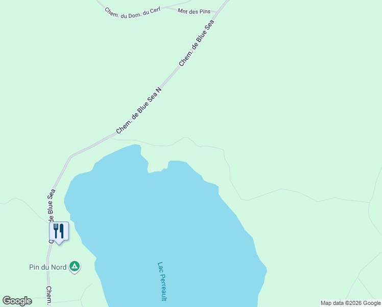map of restaurants, bars, coffee shops, grocery stores, and more near 18 Chemin Bellevue in Blue Sea