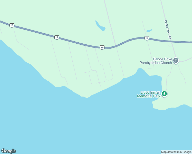 map of restaurants, bars, coffee shops, grocery stores, and more near 88 Sandy Cove Road in Canoe Cove