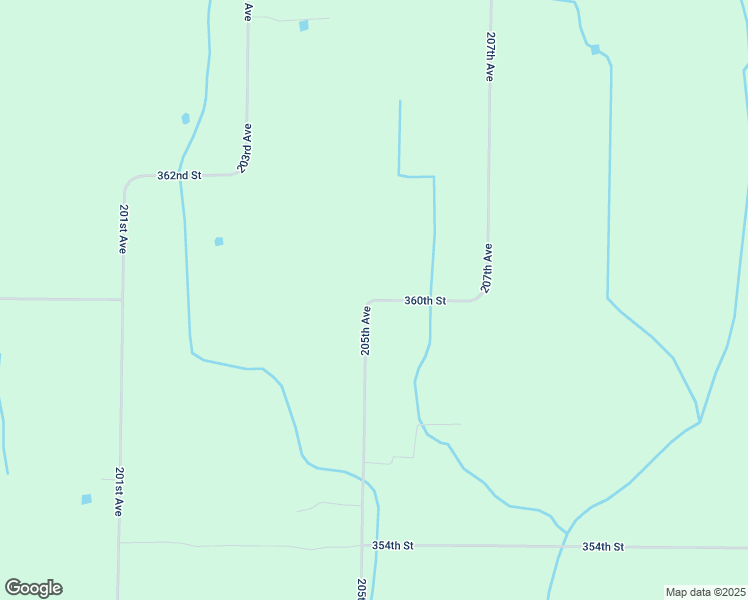 map of restaurants, bars, coffee shops, grocery stores, and more near 360th Street in Clarissa