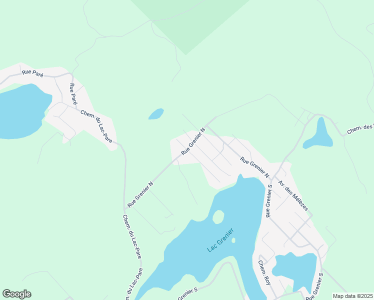 map of restaurants, bars, coffee shops, grocery stores, and more near Rue Grenier Nord in Lanaudière