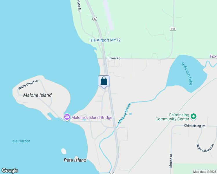 map of restaurants, bars, coffee shops, grocery stores, and more near 1785 Scenic Drive North in Isle