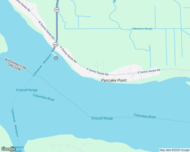 map of restaurants, bars, coffee shops, grocery stores, and more near 86 East Sunny Sands Road in Cathlamet