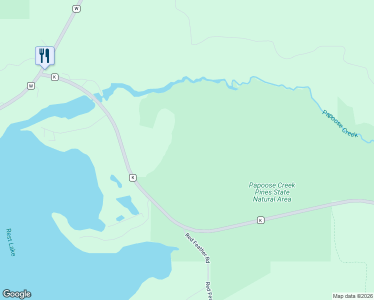 map of restaurants, bars, coffee shops, grocery stores, and more near in MANITOWSH WTR