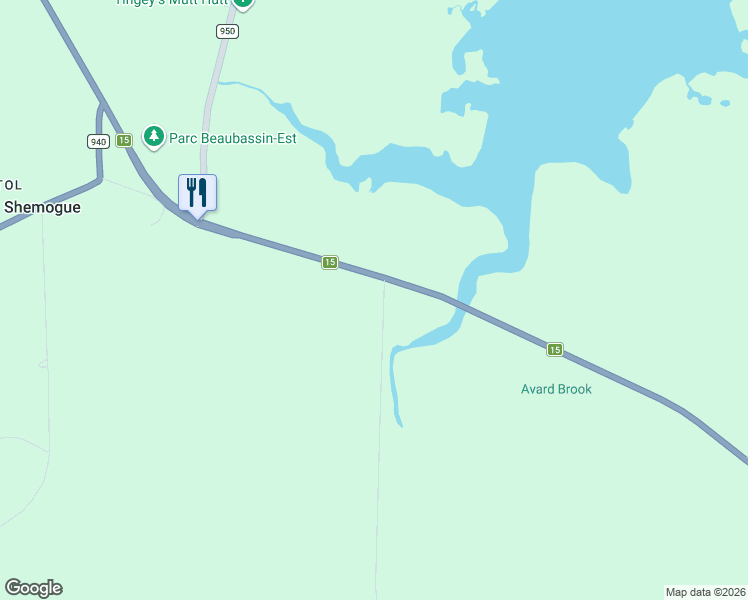 map of restaurants, bars, coffee shops, grocery stores, and more near 5738 New Brunswick 15 in Shemogue