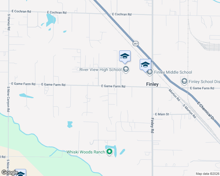 map of restaurants, bars, coffee shops, grocery stores, and more near 38003 South Whitney Road in Kennewick