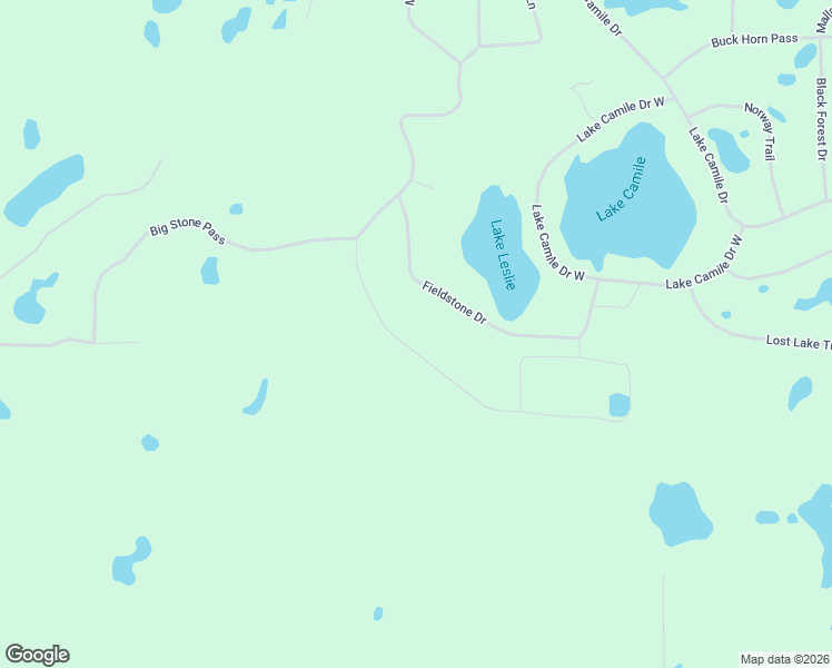 map of restaurants, bars, coffee shops, grocery stores, and more near Flintstone Drive in Randall