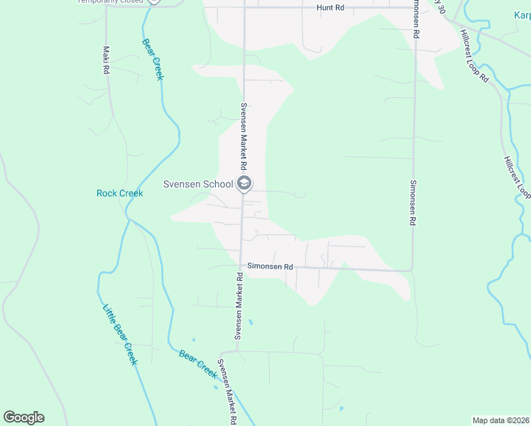 map of restaurants, bars, coffee shops, grocery stores, and more near 92269 Svensen Market Road in Astoria