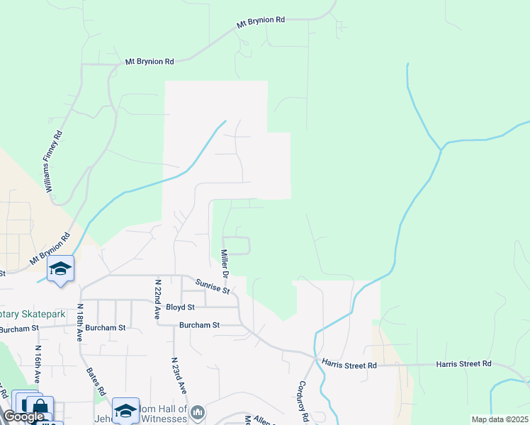 map of restaurants, bars, coffee shops, grocery stores, and more near 2420 Ivy Lane in Kelso