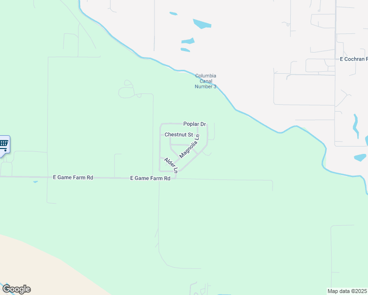 map of restaurants, bars, coffee shops, grocery stores, and more near Birch Tree Street in Kennewick