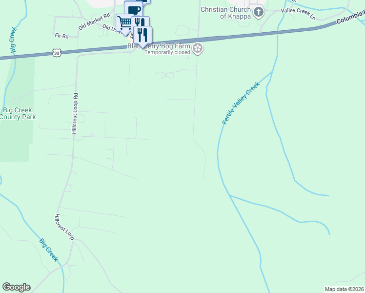 map of restaurants, bars, coffee shops, grocery stores, and more near 92402 Abbott Road in Astoria