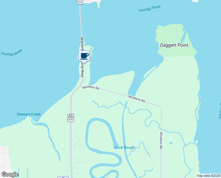 map of restaurants, bars, coffee shops, grocery stores, and more near 92603 Wireless Road in Astoria