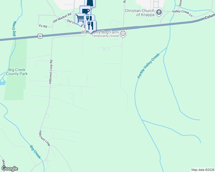 map of restaurants, bars, coffee shops, grocery stores, and more near 92402 Abbott Road in Astoria
