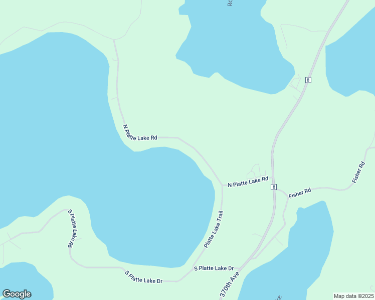 map of restaurants, bars, coffee shops, grocery stores, and more near 23819 North Platte Lake Road in Hillman