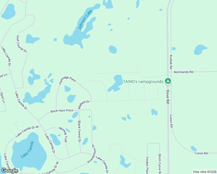 map of restaurants, bars, coffee shops, grocery stores, and more near 7420 Cardinal Trail in Randall