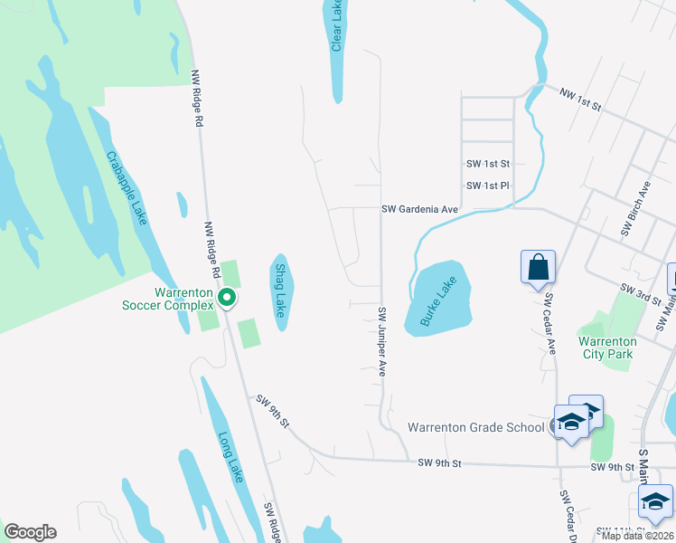 map of restaurants, bars, coffee shops, grocery stores, and more near 364 Kalmia Avenue in Warrenton