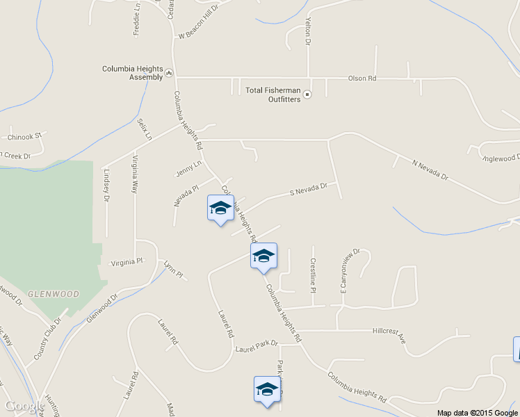 map of restaurants, bars, coffee shops, grocery stores, and more near 932 South Nevada Drive in Longview