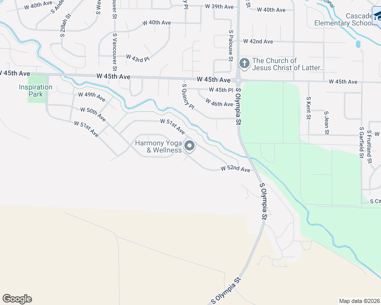 map of restaurants, bars, coffee shops, grocery stores, and more near 1615 West 51st Avenue in Kennewick