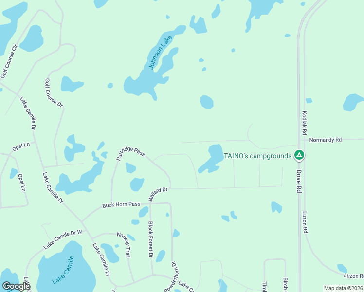 map of restaurants, bars, coffee shops, grocery stores, and more near 7420 Cardinal Trail in Randall