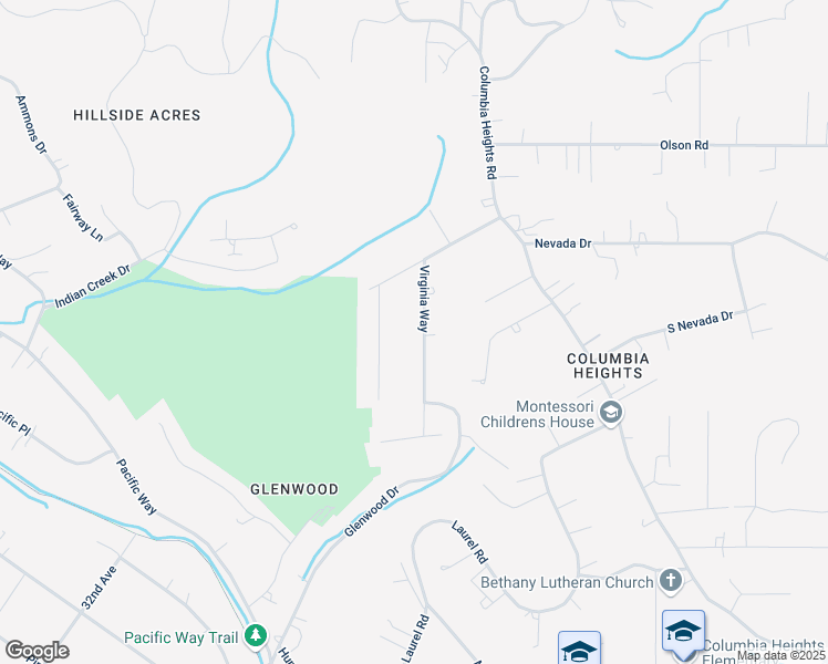 map of restaurants, bars, coffee shops, grocery stores, and more near 3215 Virginia Way in Longview