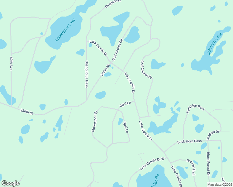 map of restaurants, bars, coffee shops, grocery stores, and more near 29131 Golf Course Circle in Randall