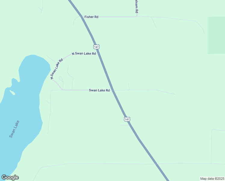 map of restaurants, bars, coffee shops, grocery stores, and more near 100 Swan Lake Road in Crystal Falls