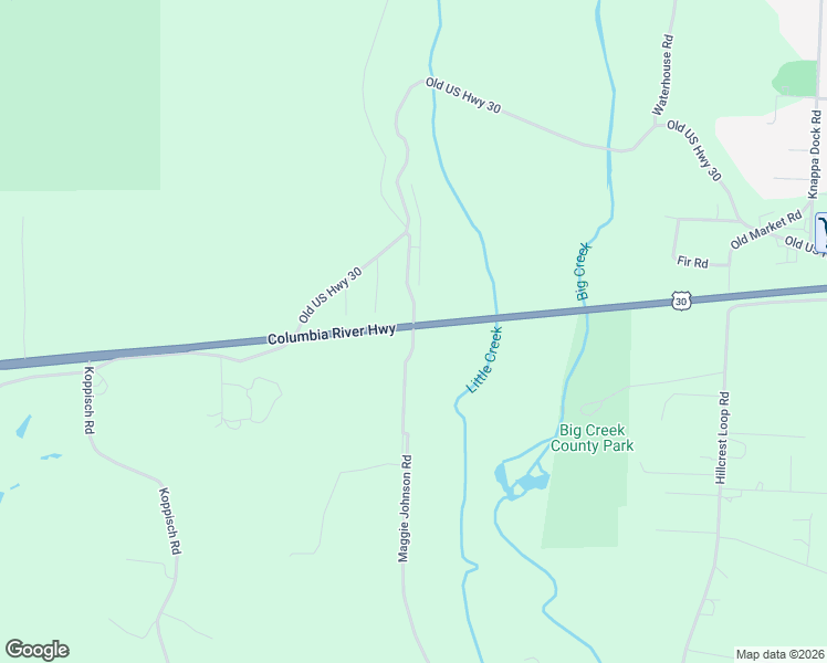 map of restaurants, bars, coffee shops, grocery stores, and more near 92696 Maggie Johnson Road in Astoria