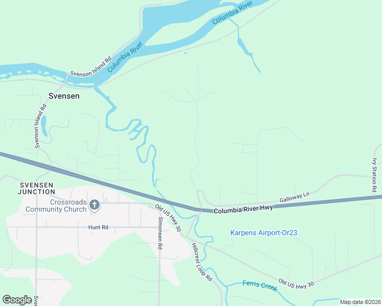 map of restaurants, bars, coffee shops, grocery stores, and more near 92768 Pearson Road in Astoria