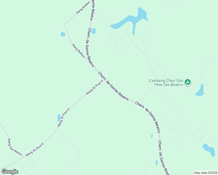 map of restaurants, bars, coffee shops, grocery stores, and more near Chemin de Sainte-Béatrix in Lanaudière
