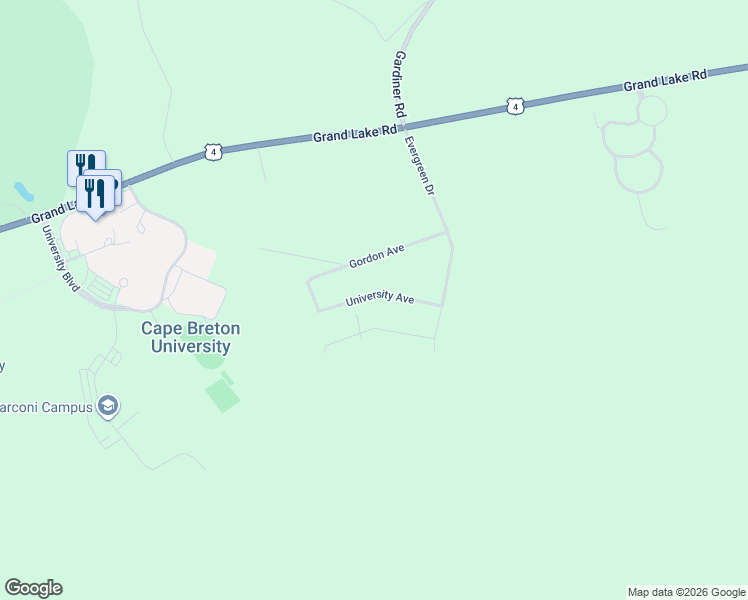 map of restaurants, bars, coffee shops, grocery stores, and more near 26 University Avenue in Sydney