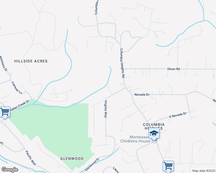 map of restaurants, bars, coffee shops, grocery stores, and more near 125 Selix Lane in Longview