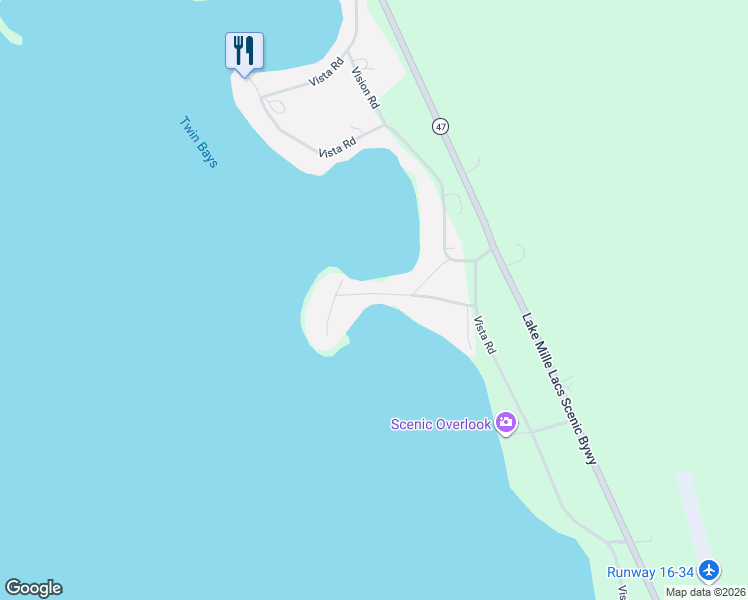 map of restaurants, bars, coffee shops, grocery stores, and more near 3187 Viewpoint Road in Isle