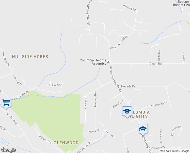 map of restaurants, bars, coffee shops, grocery stores, and more near 125 Selix Ln in Longview