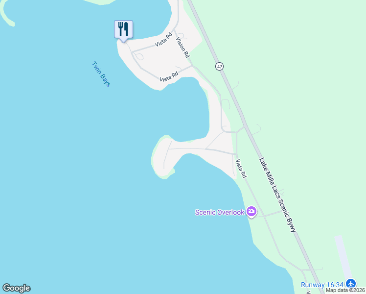 map of restaurants, bars, coffee shops, grocery stores, and more near 3187 Viewpoint Road in Isle