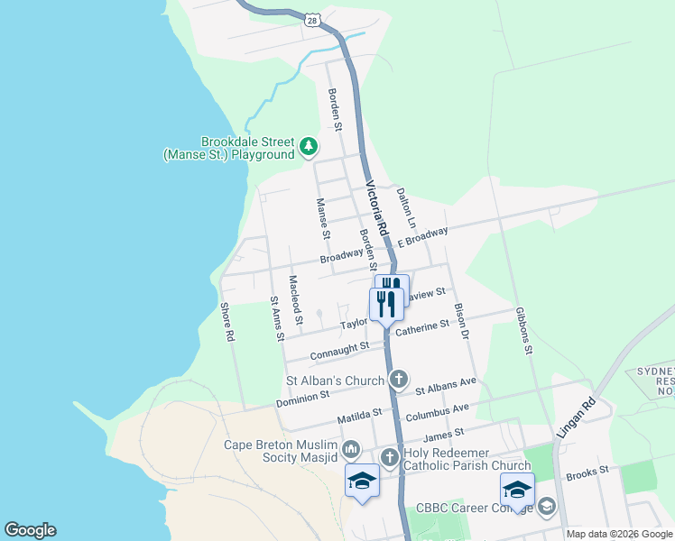 map of restaurants, bars, coffee shops, grocery stores, and more near 31 Mercer Street in Sydney