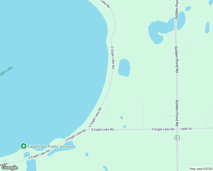 map of restaurants, bars, coffee shops, grocery stores, and more near 14299 East Eagle Lake Road in Battle Lake