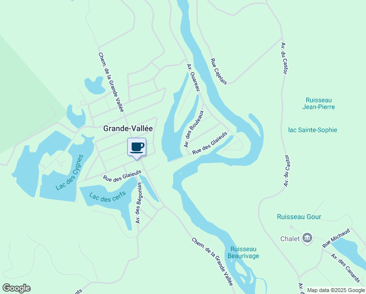 map of restaurants, bars, coffee shops, grocery stores, and more near 310 Avenue des Bouleaux in Chertsey