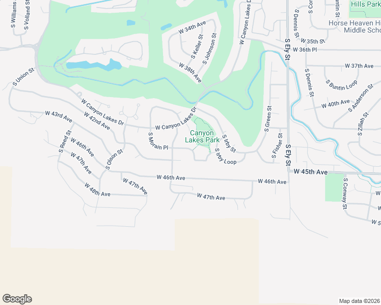 map of restaurants, bars, coffee shops, grocery stores, and more near 4114 South Keller Street in Kennewick