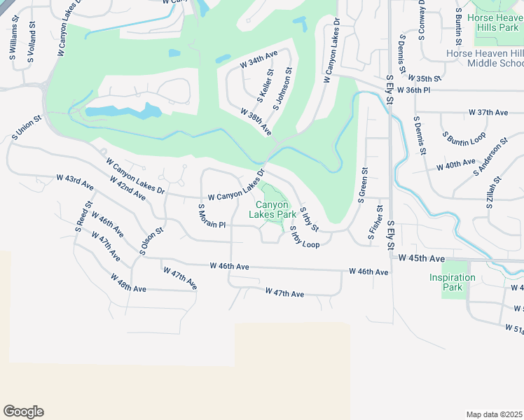 map of restaurants, bars, coffee shops, grocery stores, and more near 4113 South Keller Street in Kennewick