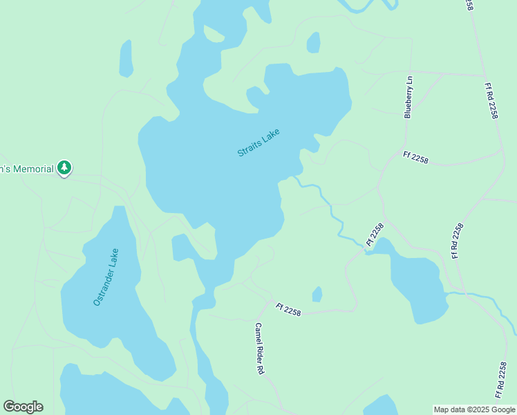 map of restaurants, bars, coffee shops, grocery stores, and more near Camel Rider Road in Schoolcraft County