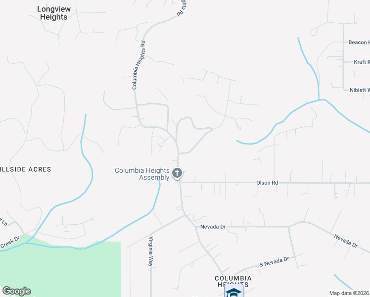 map of restaurants, bars, coffee shops, grocery stores, and more near 3631 Cedarbrook Drive in Longview