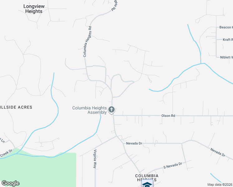 map of restaurants, bars, coffee shops, grocery stores, and more near 3631 Cedarbrook Drive in Longview