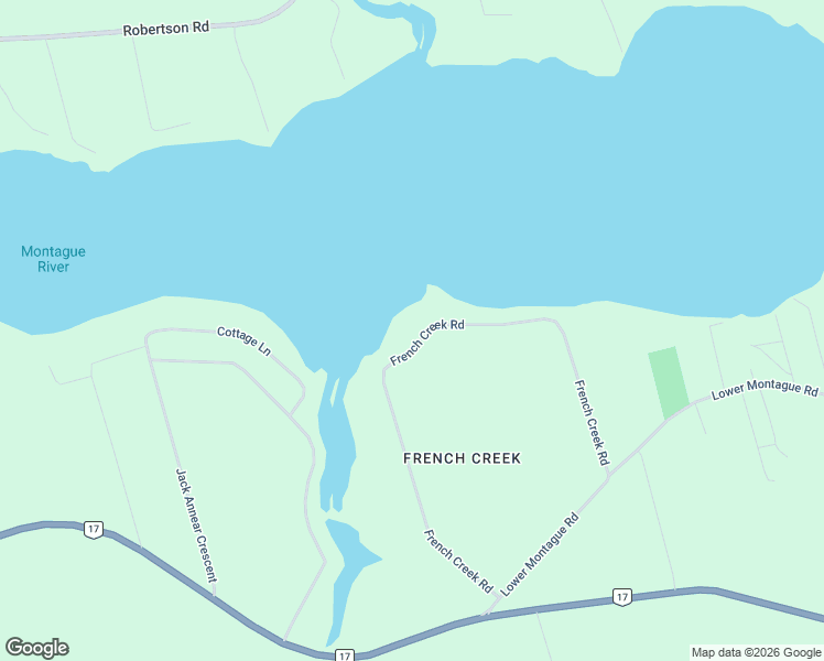 map of restaurants, bars, coffee shops, grocery stores, and more near 203 French Creek Road in Montague