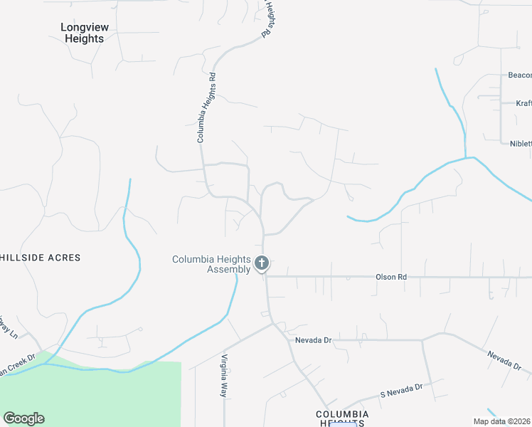 map of restaurants, bars, coffee shops, grocery stores, and more near 3631 Cedarbrook Drive in Longview