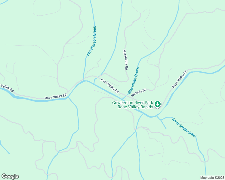 map of restaurants, bars, coffee shops, grocery stores, and more near 5815 Rose Valley Road in Kelso