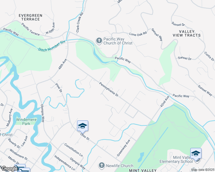 map of restaurants, bars, coffee shops, grocery stores, and more near 112 Stoneway Lane in Longview